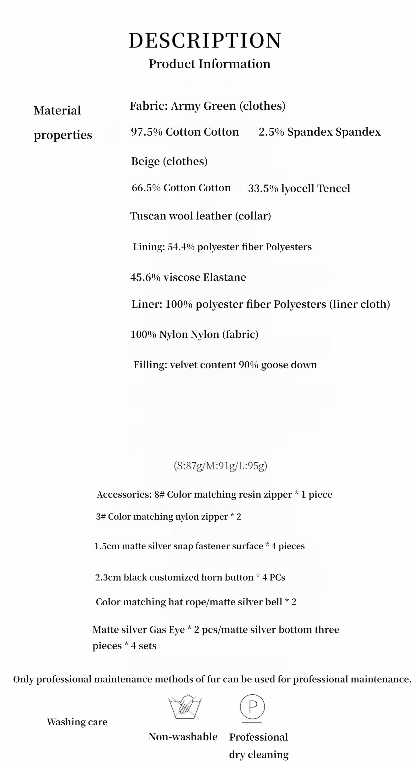 Fireladyfur Women's Removable Mid-Length Down Jacket