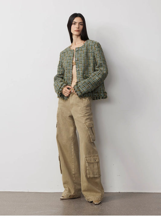 Nostalgic Wasteland Distressed Jeans – Urban Heavy-Wash Denim