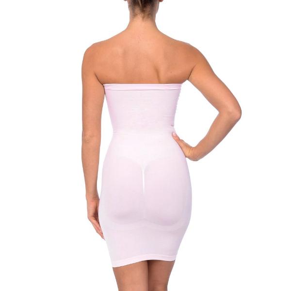 Seamless Strapless Full Body Shaping Slip – Pale Pink