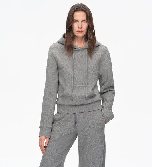 Casual Life Textured Cotton Hoodie