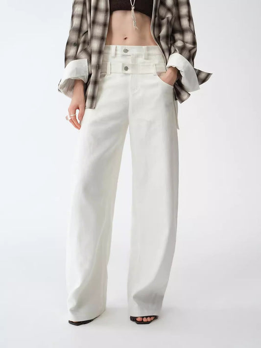 Weiss Love Letter Linen Scimitar Pants