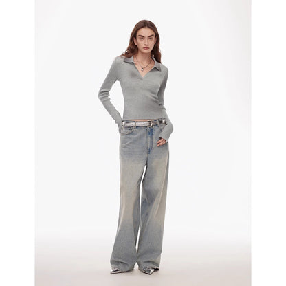 Sfumato Merino Wool Polo Sweater