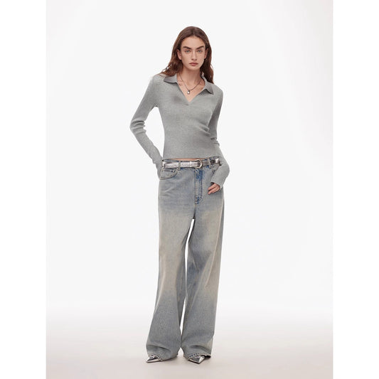 Sfumato Merino Wool Polo Sweater