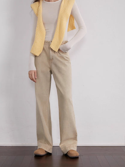 Vintage Washed Straight-Leg Denim – Timeless Streetwear Chic