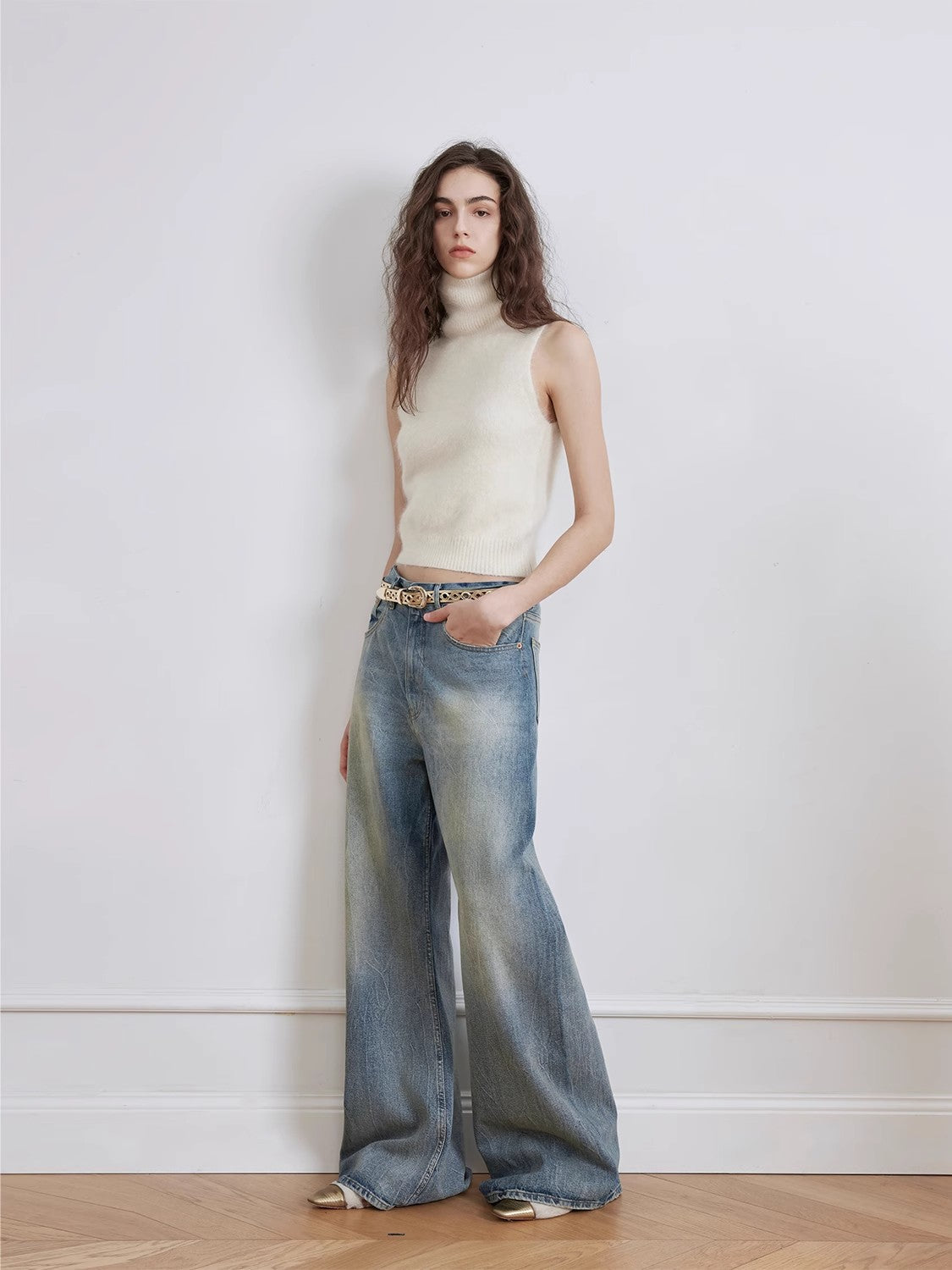 Wide-Leg High-Waist Cotton Pants – Relaxed Street Chic