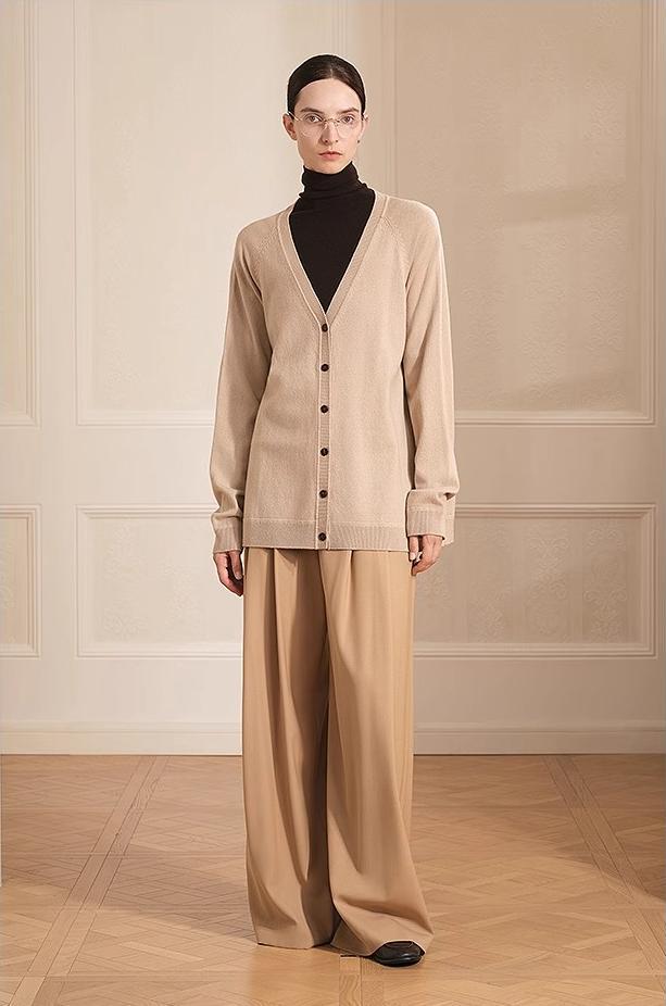 Australian Merino Wool V-Neck Cardigan