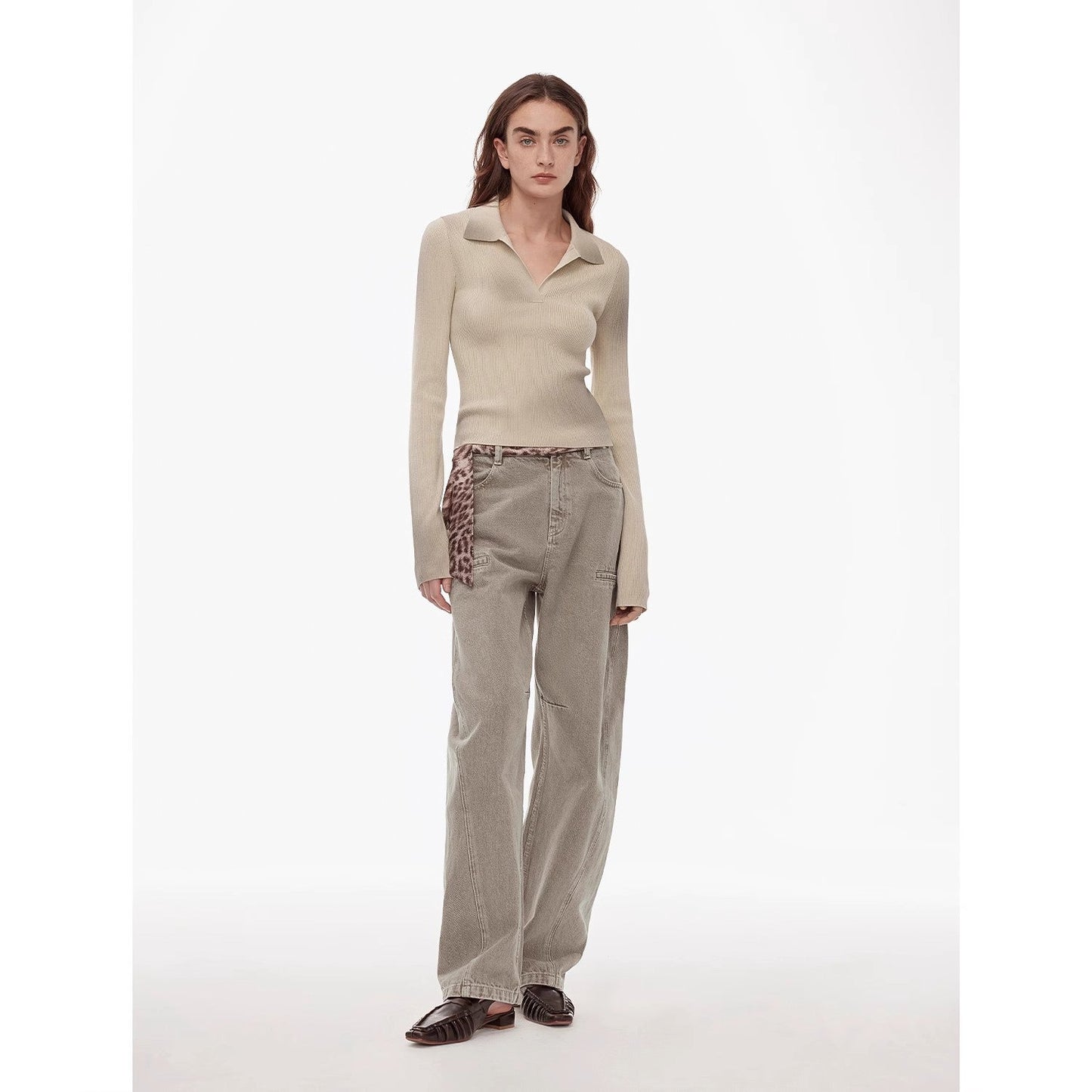 Sfumato Merino Wool Polo Sweater