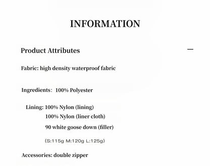 Fireladyfur Women's Mid-Length Two-Tone Fox Fur Down Jacket