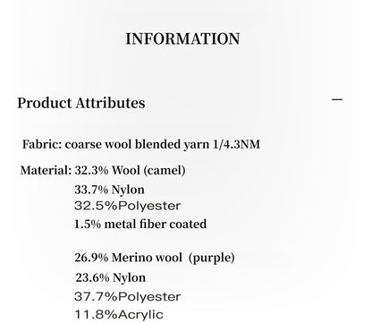 Cable-Cut Round Neck Wool Blend Sweater