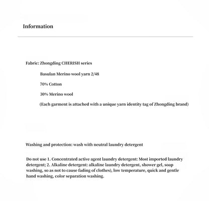 Winter Morning Sunshine Knit Pants – Wool Blend Slim Straight Fit