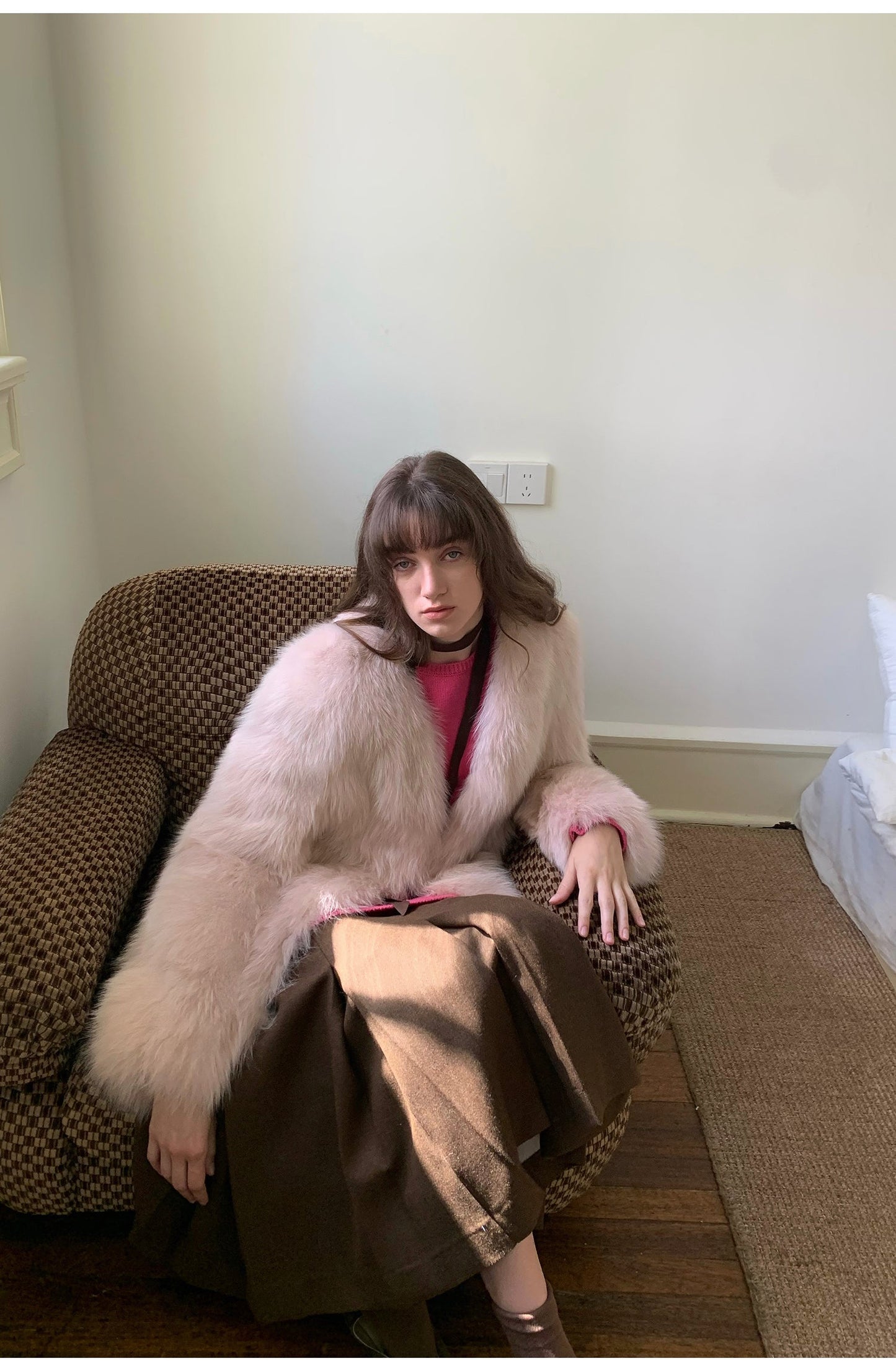 Fireladyfur Women's Finland Saga Fox Fur Fashion Cardigan