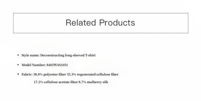 Deconstructed Slim-Fit Long Sleeve T-Shirt