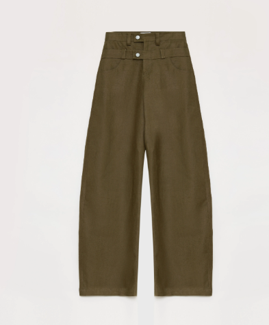 Weiss Love Letter Linen Scimitar Pants