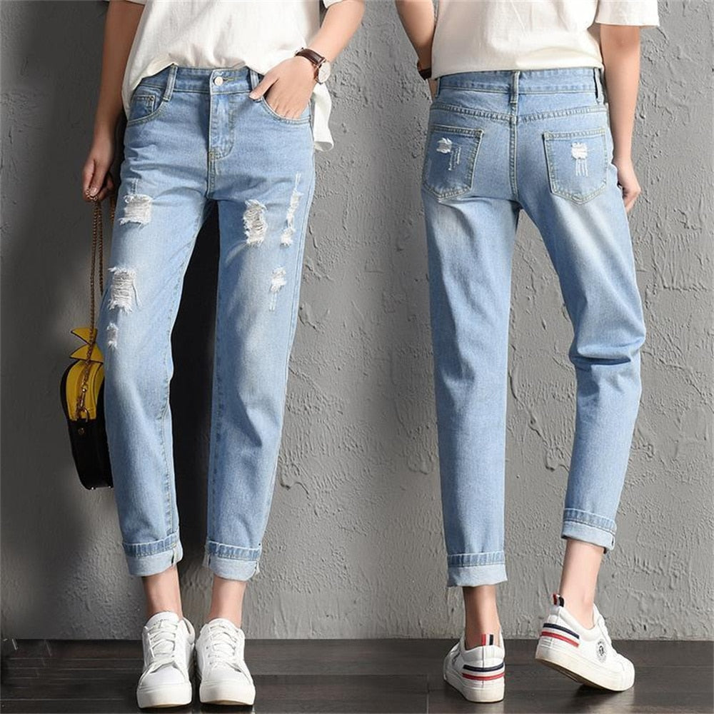 Skinny Harem Denim – Casual Vintage Streetwear