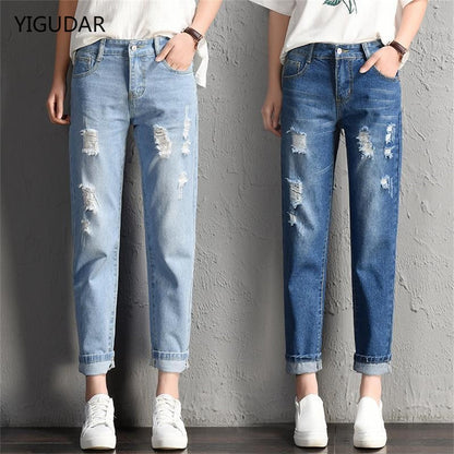 Skinny Harem Denim – Casual Vintage Streetwear