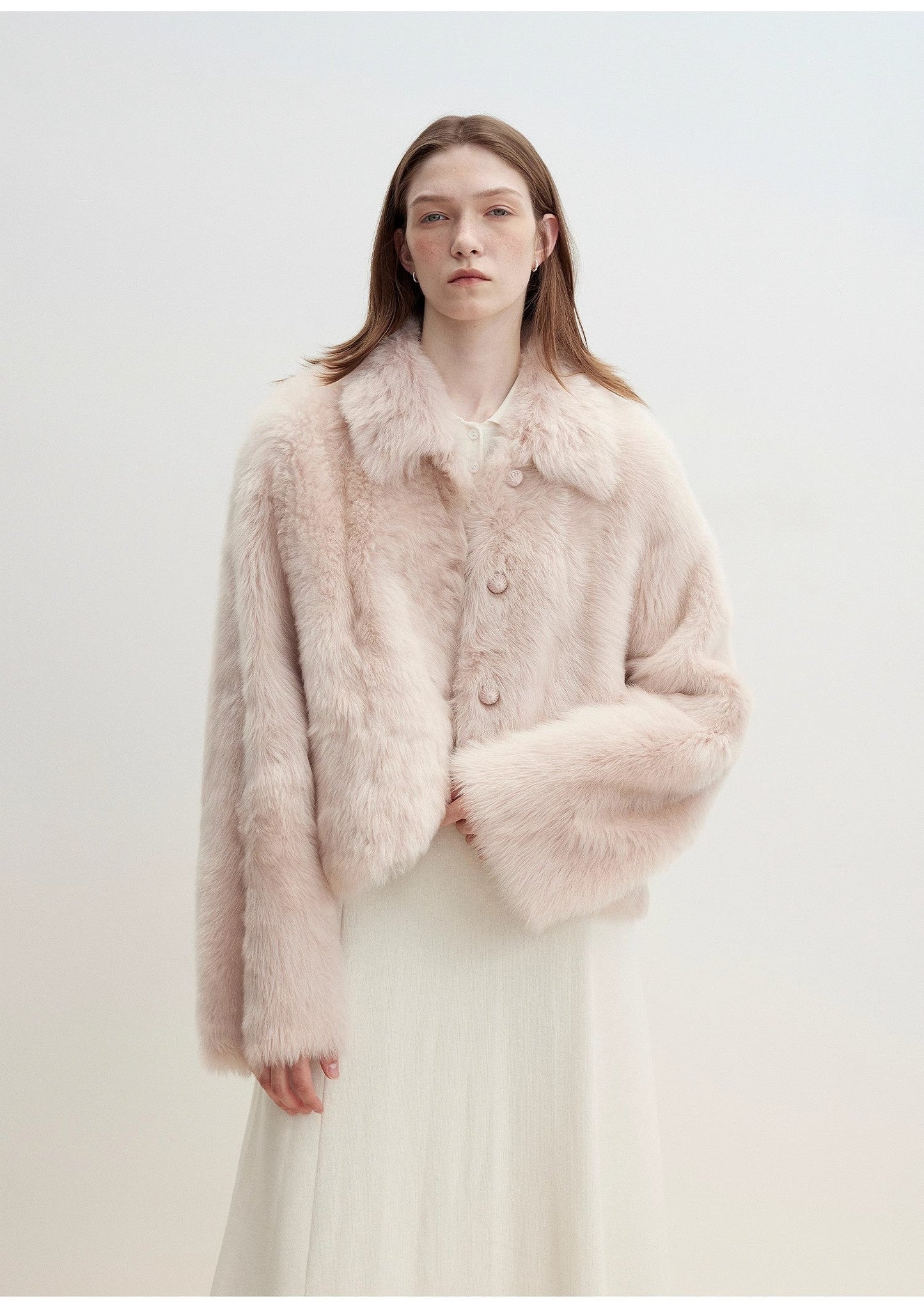 Pink Tuscan Sheepskin Short Jacket – Urban Chic Elegance
