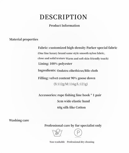 Fireladyfur Women's Short Parka Jacket