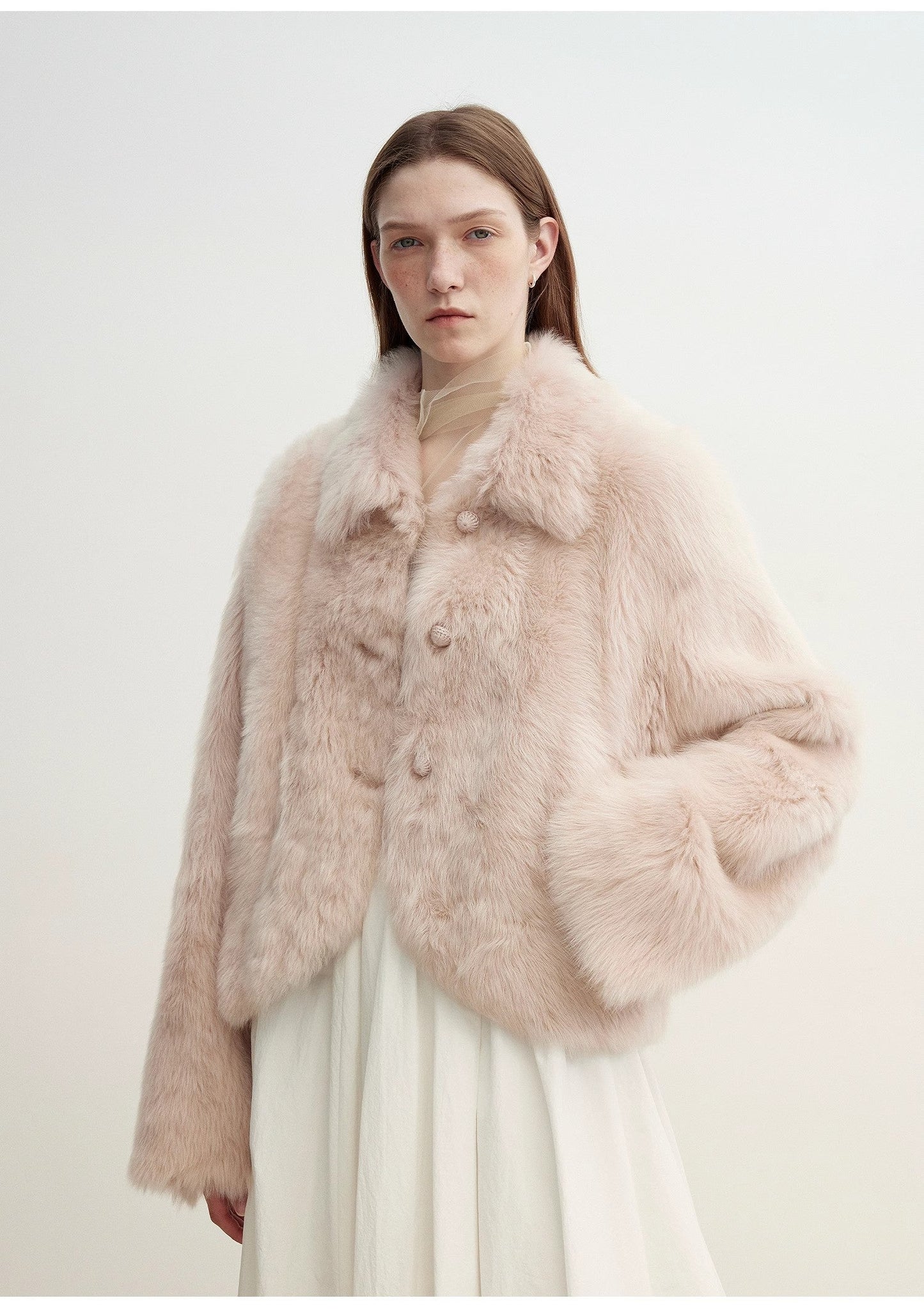 Pink Tuscan Sheepskin Short Jacket – Urban Chic Elegance