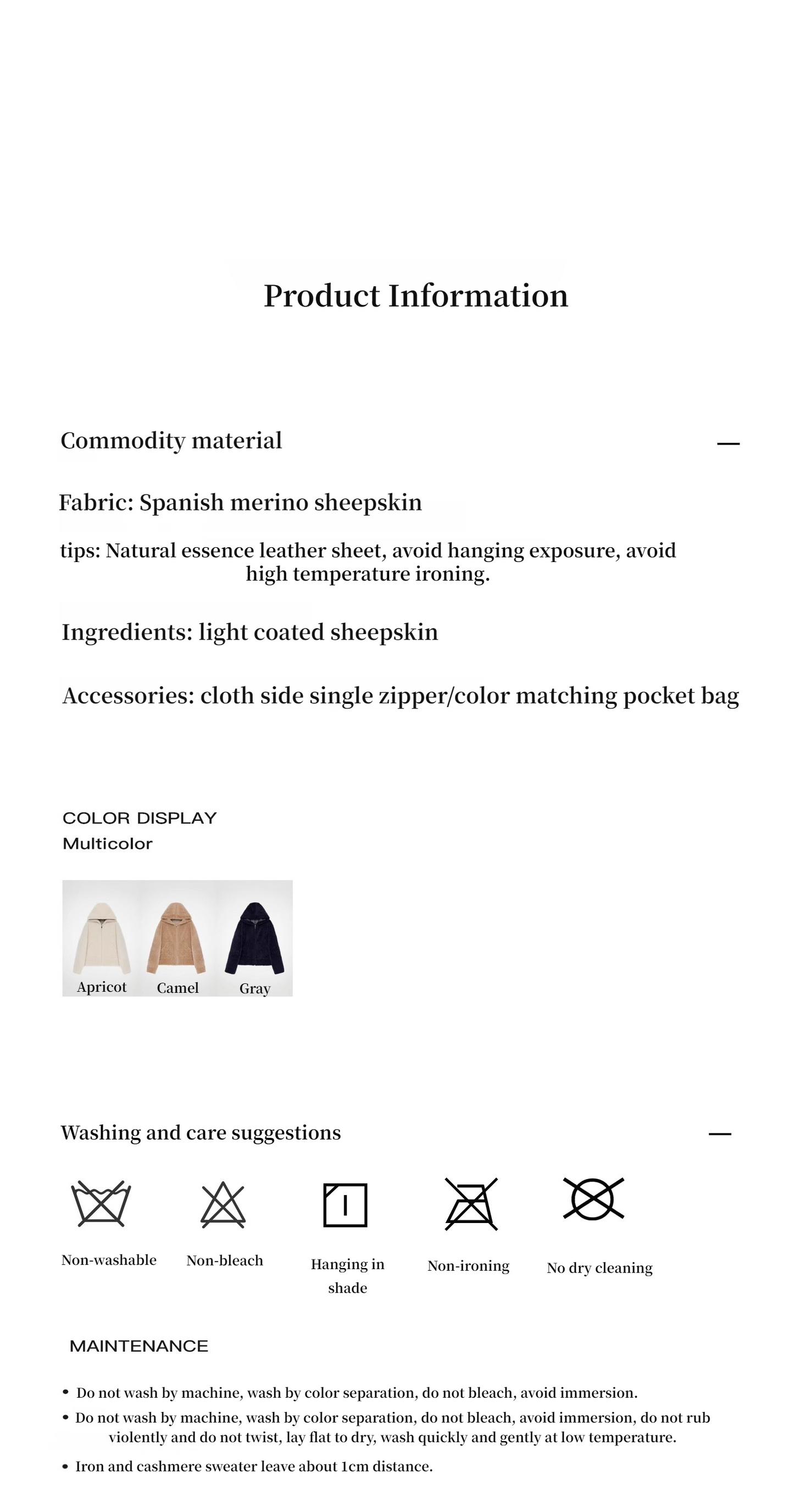 Fireladyfur Women's Hooded Merino Sheepskin Jacket