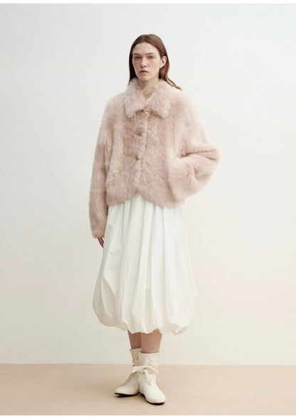 Pink Tuscan Sheepskin Short Jacket – Urban Chic Elegance