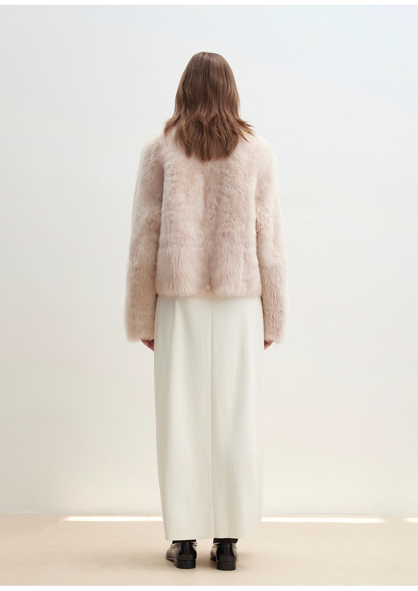 Pink Tuscan Sheepskin Short Jacket – Urban Chic Elegance