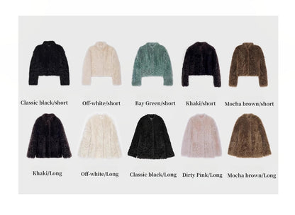 Sea of Love Accompaniment Casual Stand-Up Collar Tuscan Sheepskin