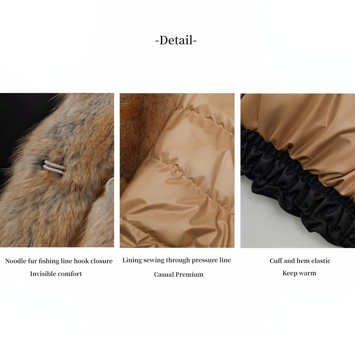 Fireladyfur Women's Short Parka Jacket