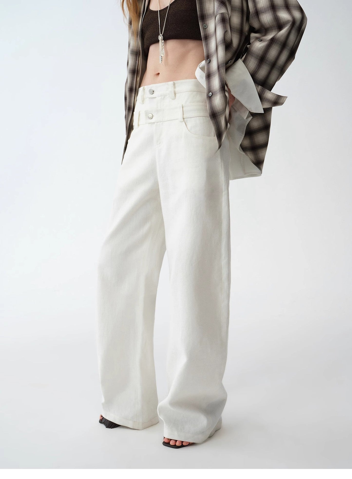 Weiss Love Letter Linen Scimitar Pants