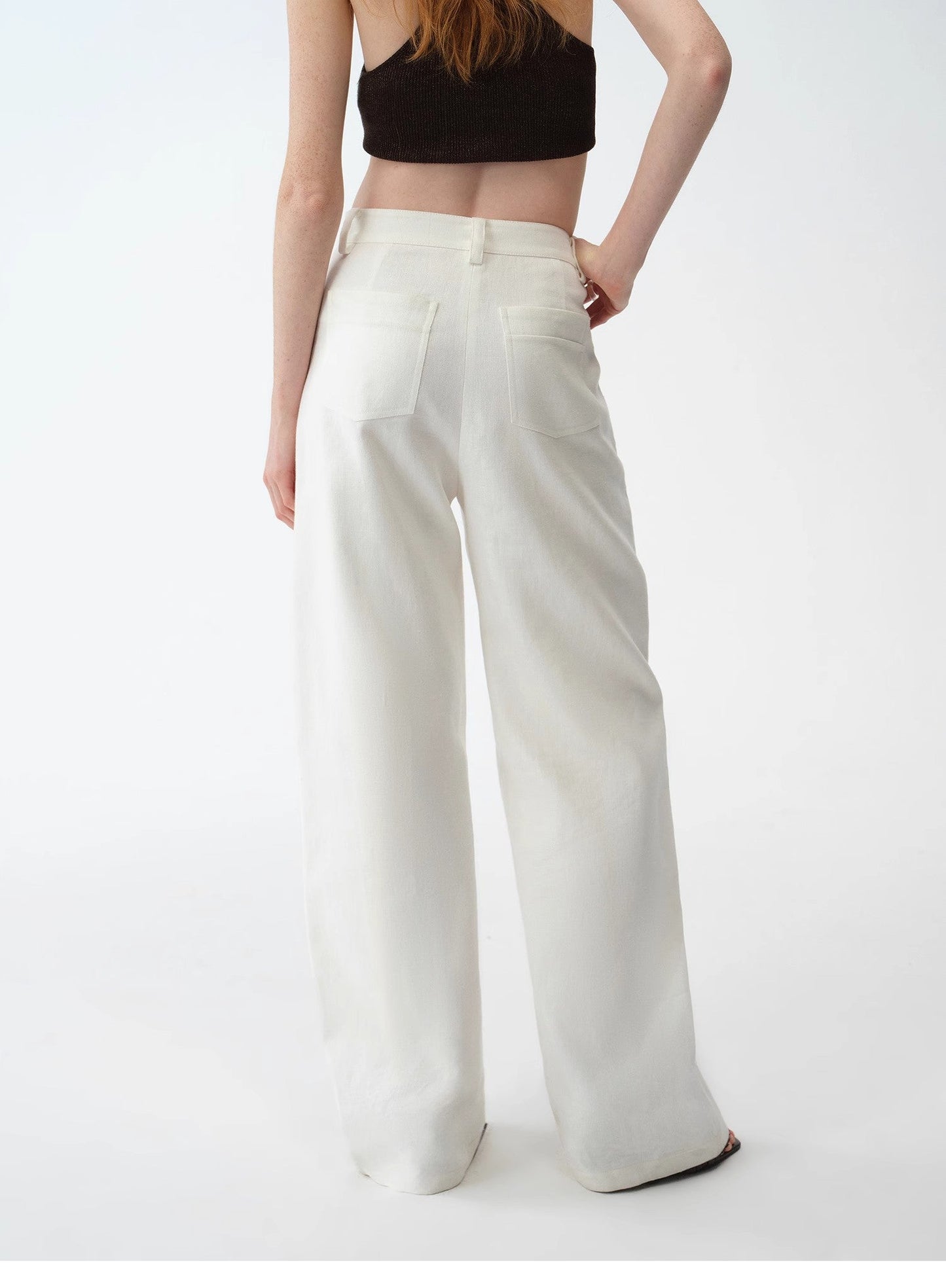 Weiss Love Letter Linen Scimitar Pants