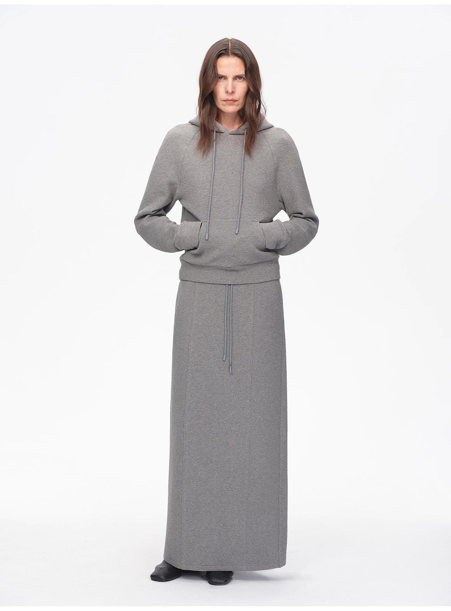 Casual Life Textured Cotton Hoodie