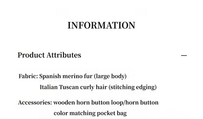 Drop Shoulder Hooded Merino Wool Sheepskin Fur Coat – Winter Edition