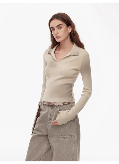 Sfumato Merino Wool Polo Sweater