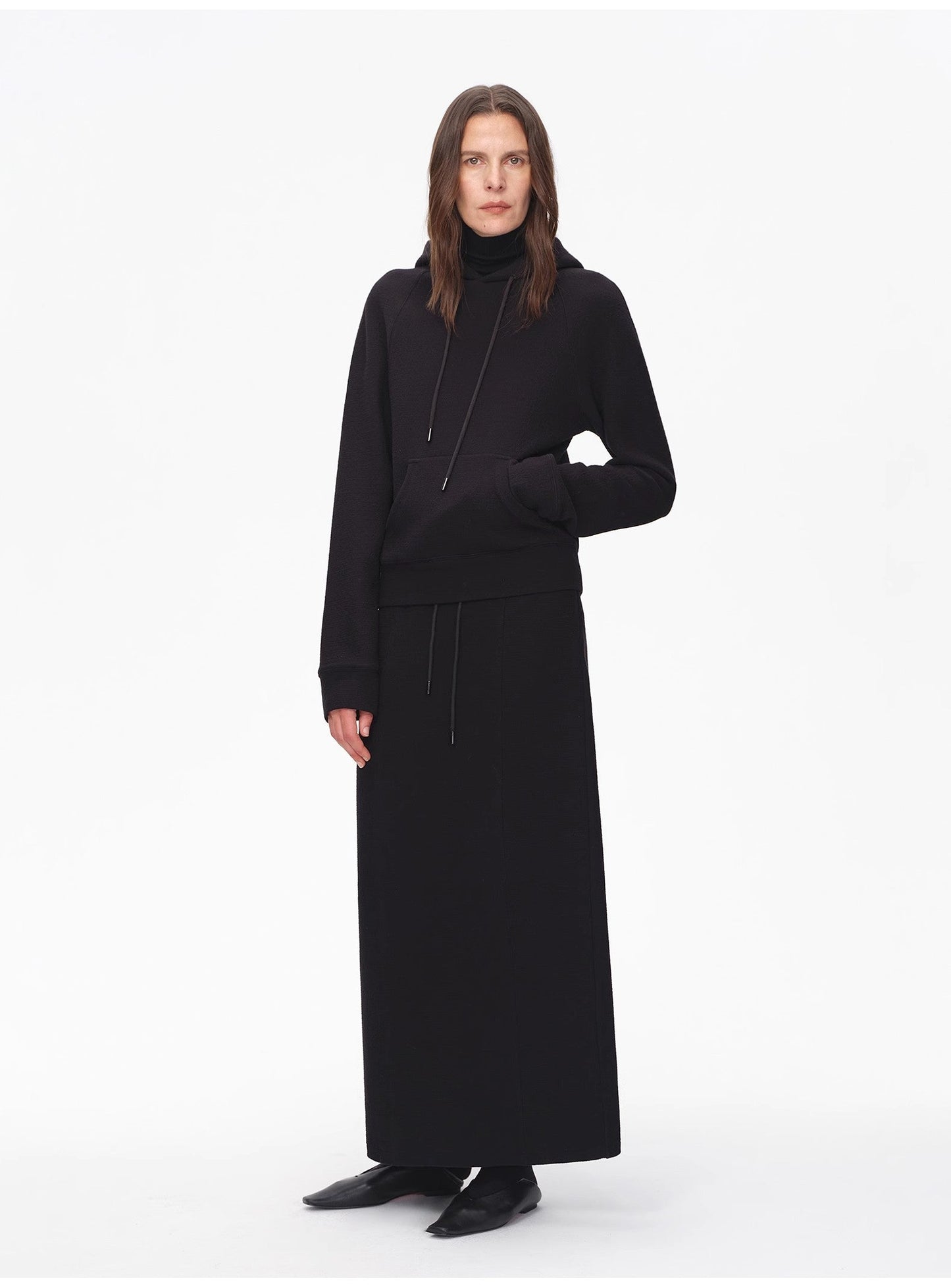 Casual Life Textured Cotton Hoodie