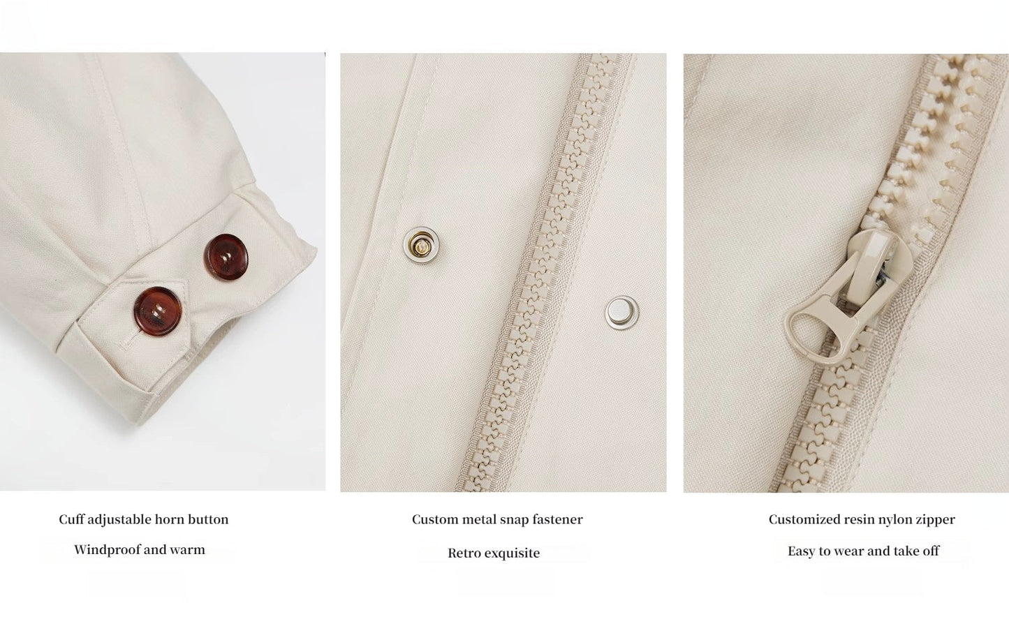 Fireladyfur Women's Removable Mid-Length Down Jacket