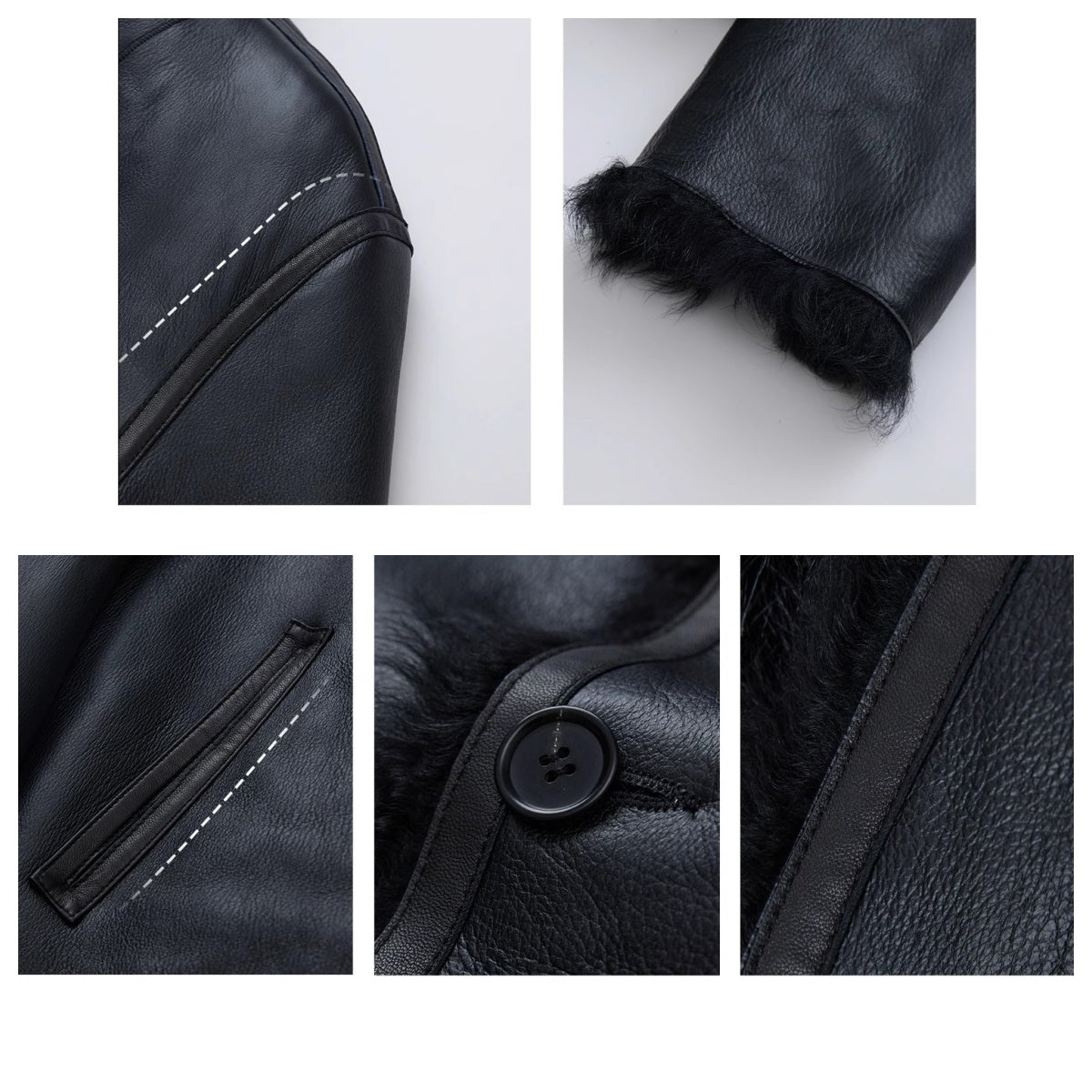 Fireladyfur Women's Reversible Standing Collar Tuscan Sheepskin Coat