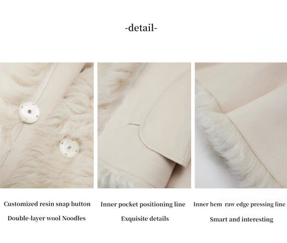 Sea of Love Accompaniment Casual Stand-Up Collar Tuscan Sheepskin