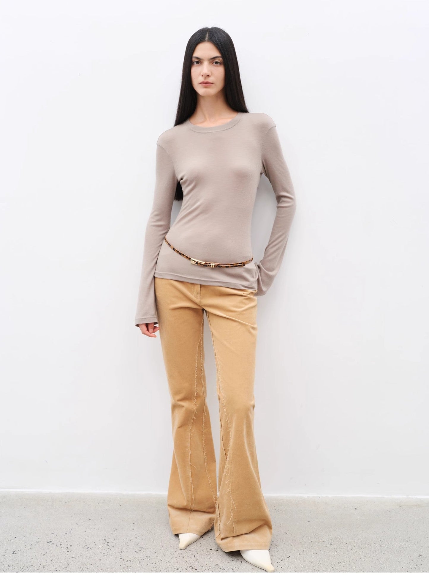 Road to Extraordinary Retro Corduroy Flared Trousers
