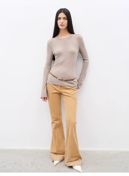 Road to Extraordinary Retro Corduroy Flared Trousers