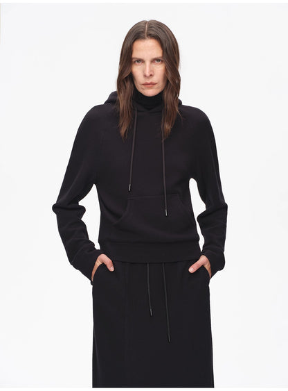 Casual Life Textured Cotton Hoodie