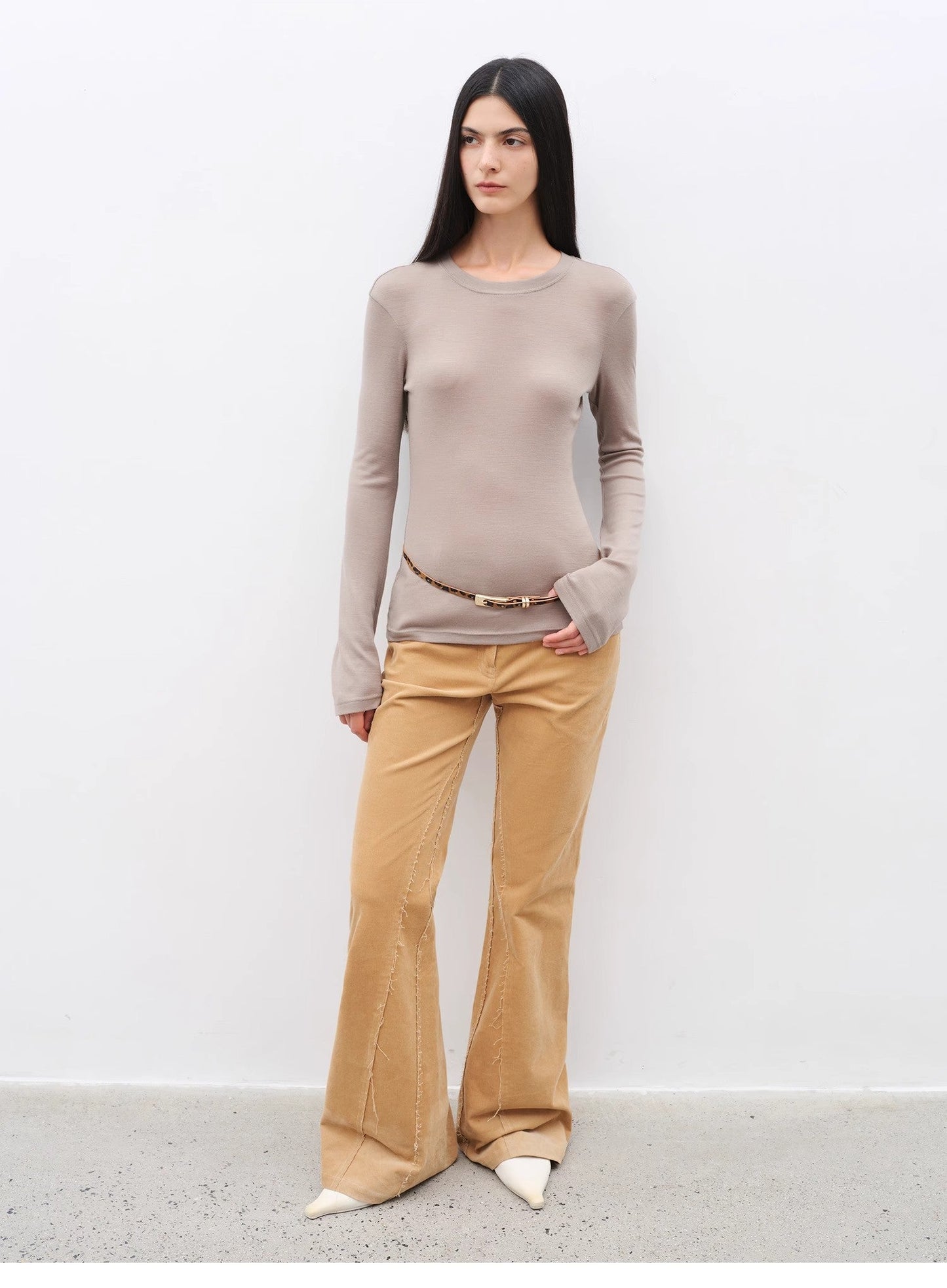 Road to Extraordinary Retro Corduroy Flared Trousers