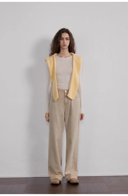 Vintage Washed Straight-Leg Denim – Timeless Streetwear Chic