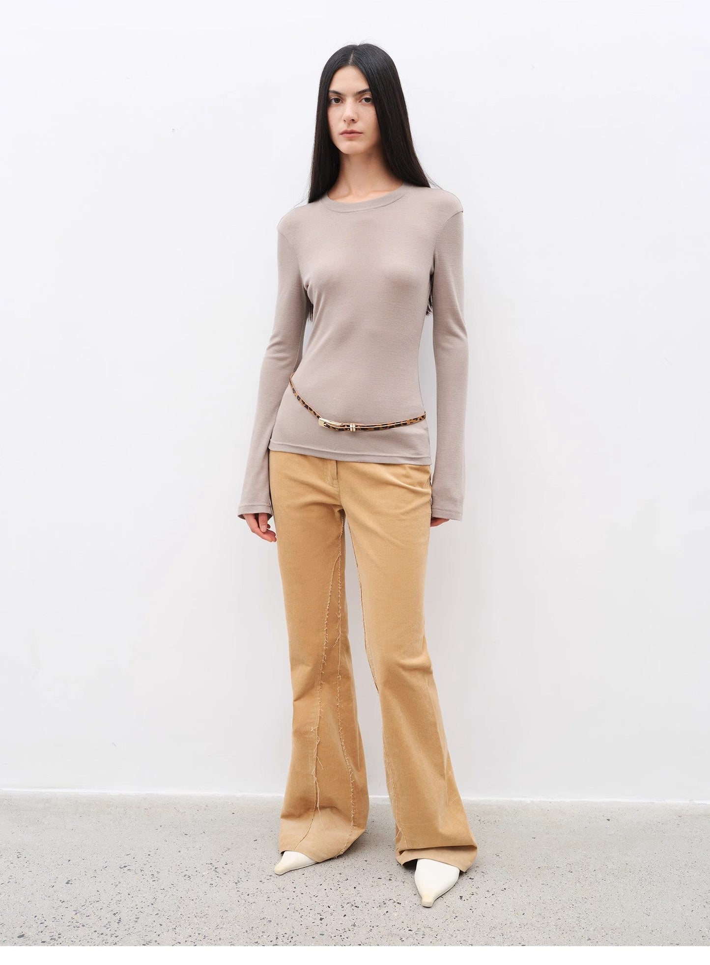 Road to Extraordinary Retro Corduroy Flared Trousers