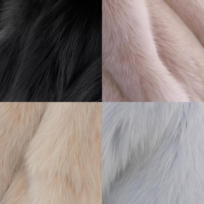 Fireladyfur Women's Finland Saga Fox Fur Fashion Cardigan