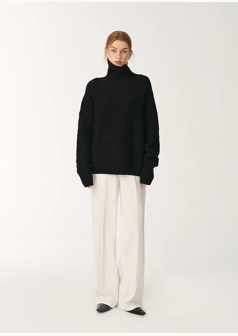 Customized Cotton Fabric Skin-Friendly Washed Drape Versatile Wide-Leg Jeans