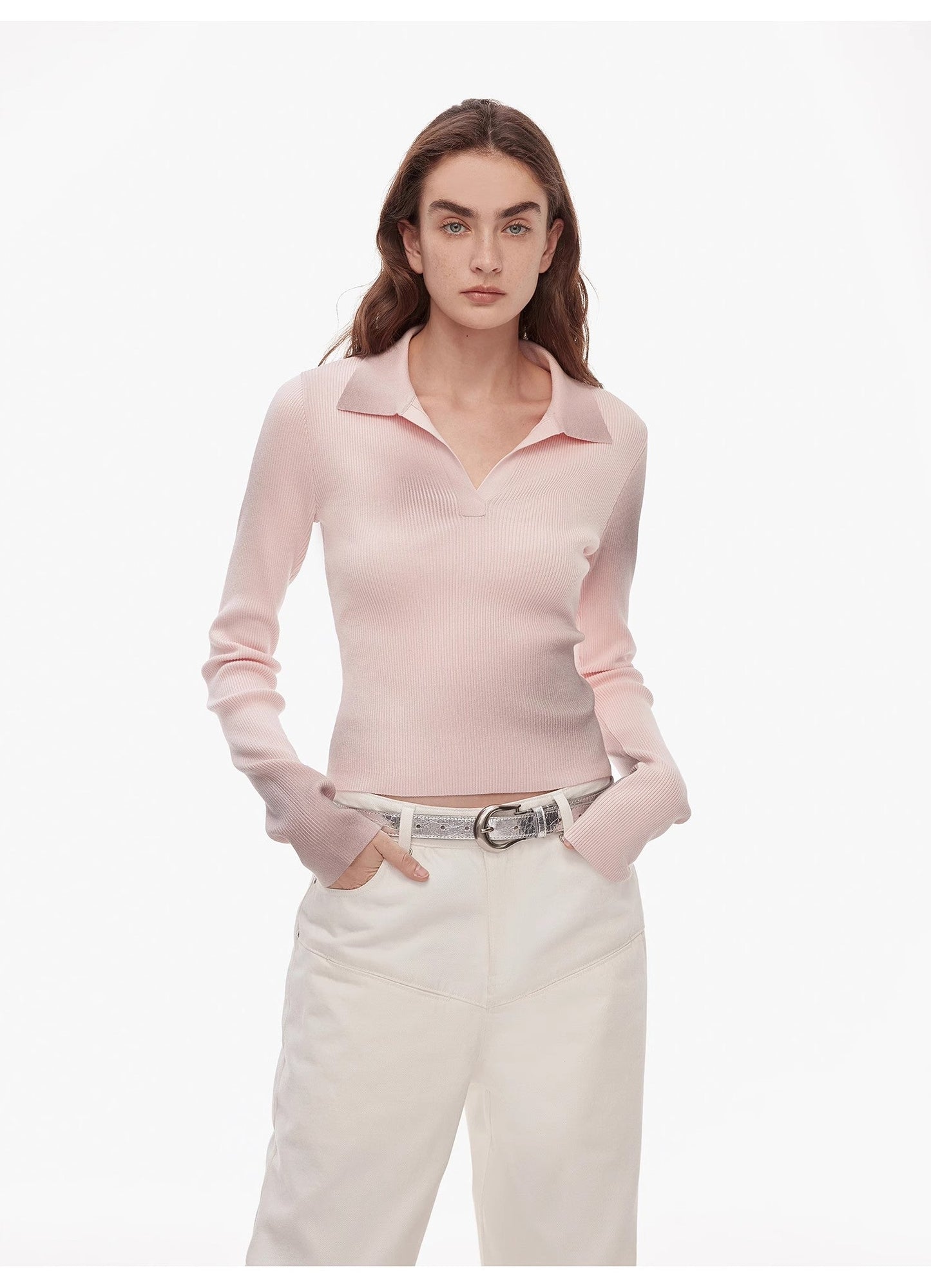 Sfumato Merino Wool Polo Sweater