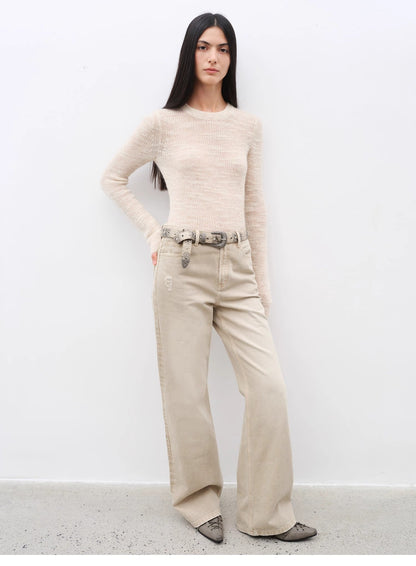 All-Season Slim-Fit Flared Jeans – Timeless Elegance