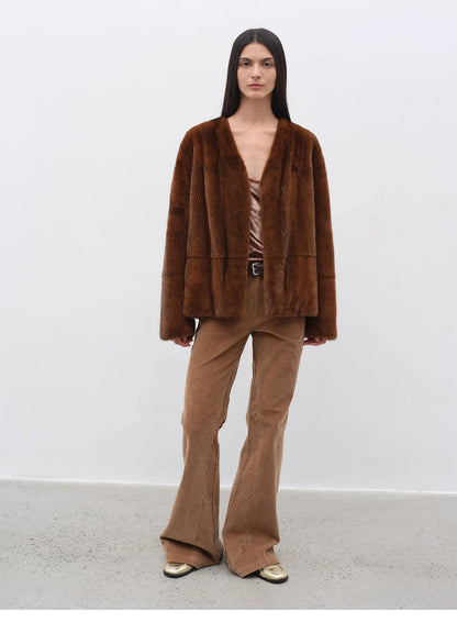 Road to Extraordinary Retro Corduroy Flared Trousers