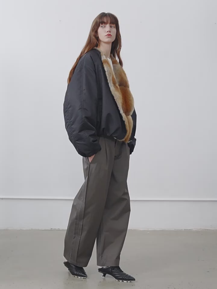 Fireladyfur Women's Short Parka Jacket