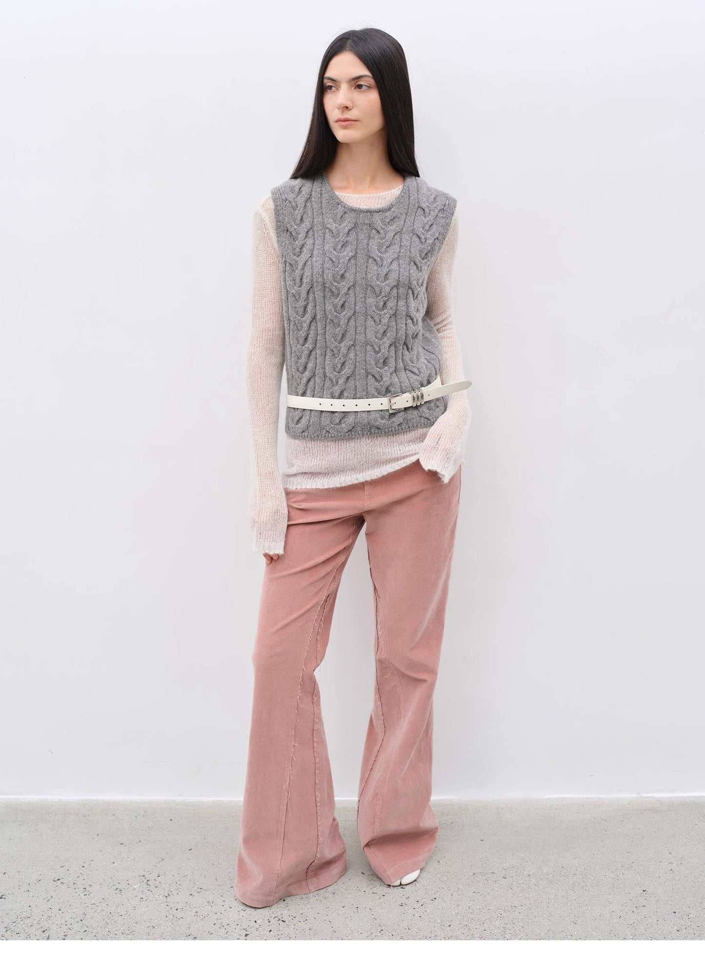 Road to Extraordinary Retro Corduroy Flared Trousers