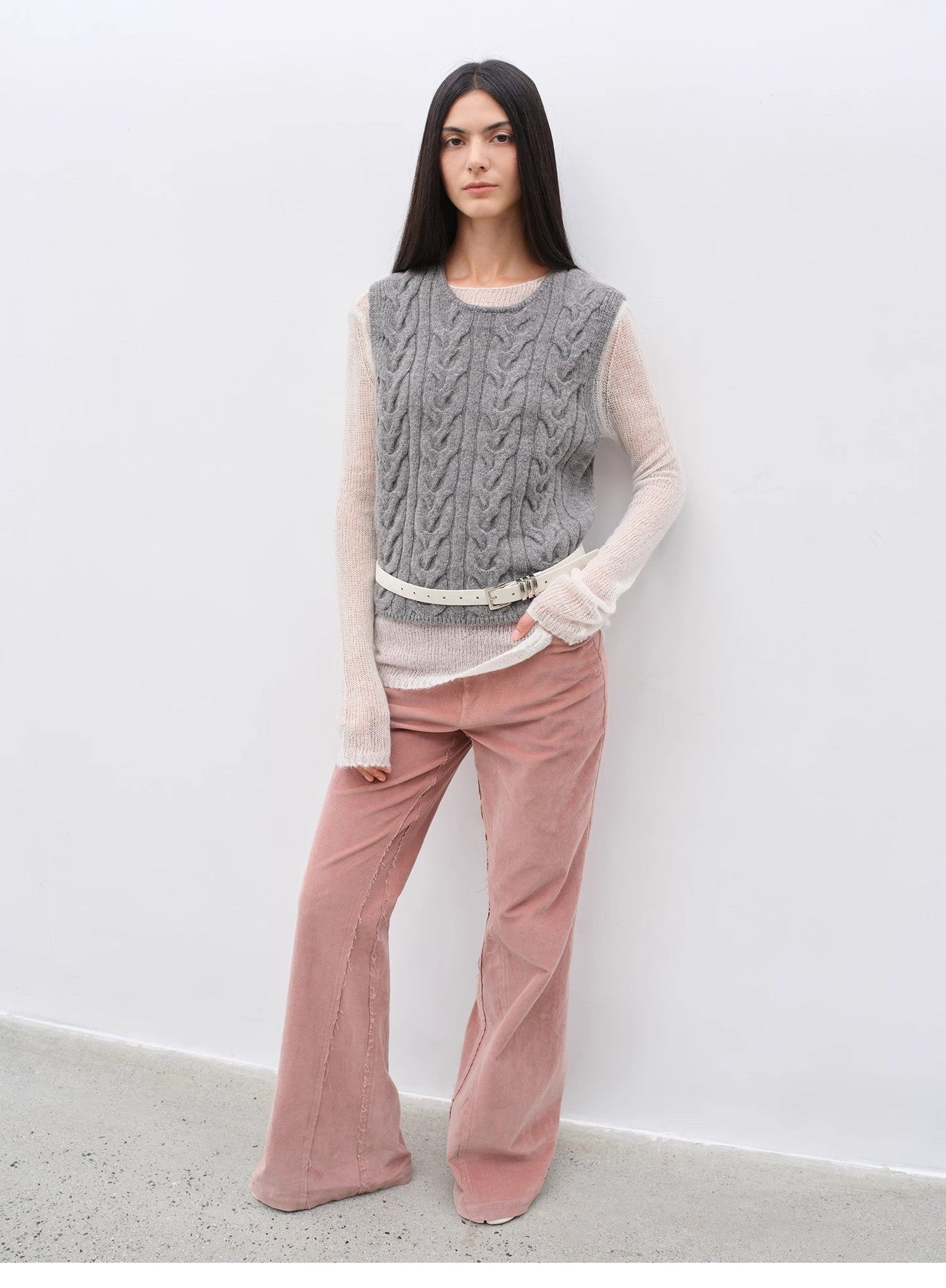 Road to Extraordinary Retro Corduroy Flared Trousers